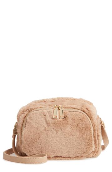 Jules Kae Cameron Faux Fur Crossbody Bag - Brown