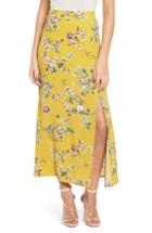 Women's Leith High Waist Midi Skirt - Yellow