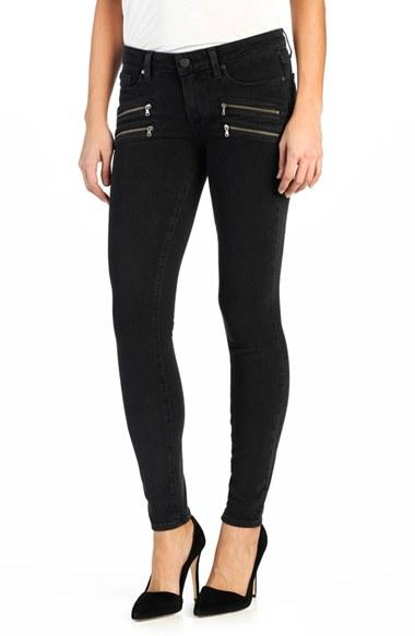Women's Paige 'transcend - Edgemont' Zip Front Ultra Skinny Jeans