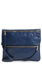 Hobo Vista Calfskin Leather Messenger Bag - Blue