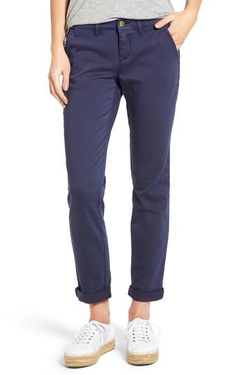 Petite Women's Caslon Boyfriend Chinos P - Blue