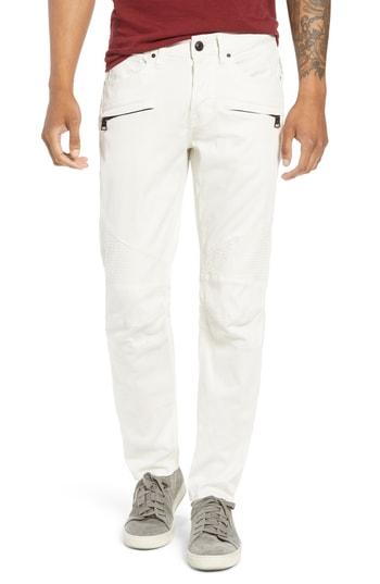 Men's Hudson Blinder Biker Skinny Fit Corduroy Pants - White