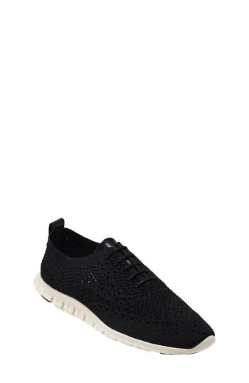 Women's Cole Haan Zer?grand Stitchlite Wingtop Oxford B - Black