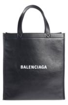 Balengciaga Logo Market Leather Shopper -