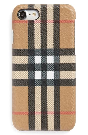 Burberry Vintage Check Iphone 8 Case - Black