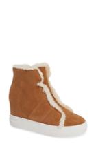 Women's Very Volatile Bonnet Faux Fur Wedge Sneaker Bootie M - Brown