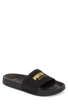 Men's Puma Leadcat Suede Slide Sandal M - Black