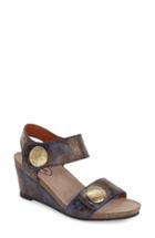 Women's Taos 'carousel 2' Wedge Sandal Eu - Blue