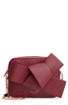 Ted Baker London Giant Knot Leather Camera Bag - Burgundy
