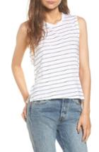 Women's Michelle By Comune Livingston Stripe Muscle Tee - White