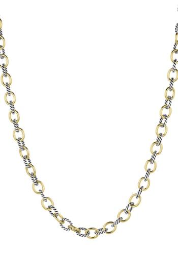 Women's David Yurman 'chain' Oval Medium Link Necklace With Gold