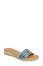 Women's Tuscany By Easy Street Vanna Slide Sandal M - Blue