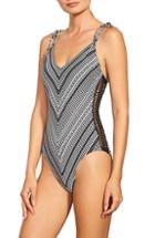 Women's Tommy Bahama Riviera Tiles Reversible One-piece Swimsuit