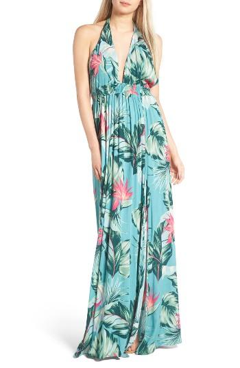 Women's Show Me Your Mumu Vacation Halter Maxi Dress