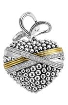 Women's Lagos 'diamond Caviar' Diamond Heart Pendant