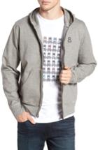 Men's Psycho Bunny Zip Hoodie, Size - Grey