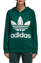 Women's Adidas Trefoil Logo Hoodie - Green