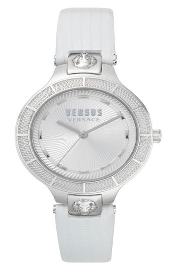 Women's Versus By Versace Claremont Leather Strap Watch, 32mm