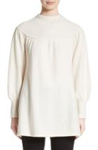 Women's Co Rib Knit Cashmere Tunic Sweater - Ivory