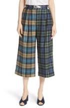 Women's Tibi Tartan Stella Culottes - Green