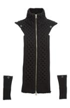 Women's Veronica Beard 'upstate' Wool Dickey, Size - Black