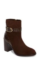 Women's Johnston & Murphy Hope Block Heel Bootie .5 M - Brown