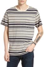 Men's J.crew Variegated Stripe Slub Cotton T-shirt - Blue