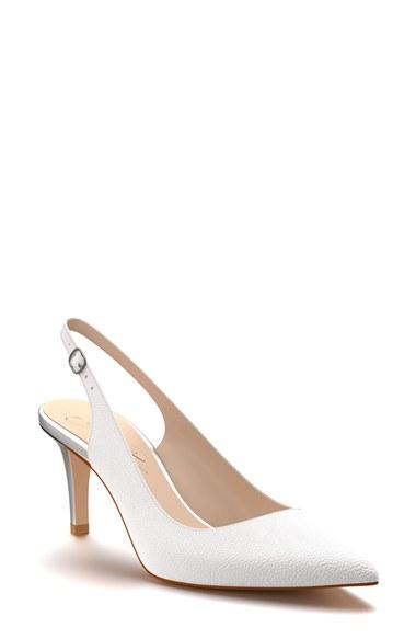 Women's Shoes Of Prey Slingback Pump B - White