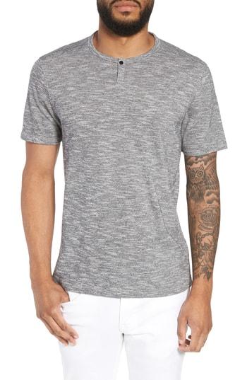 Men's Calibrate Trim Fit One-snap Henley - Black