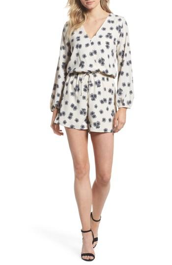 Women's Fraiche By J Wrap Romper - Blue