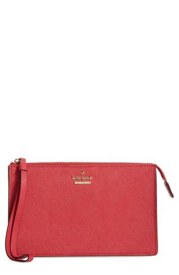 Women's Kate Spade New York Cameron Street - Leila Leather Wristlet - Red