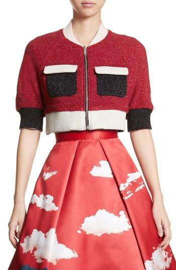 Women's Undercover Reversible Crop Jacket - Red