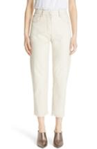 Women's Nanushka Rupa Ankle Straight Leg Jeans - Ivory