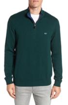 Men's Vineyard Vines Palm Beach Quarter-zip Sweater, Size - Green