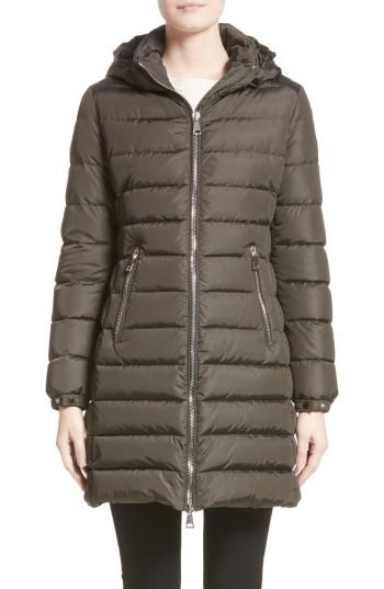 Women's Moncler Orophin Hooded Down Puffer Coat - Green