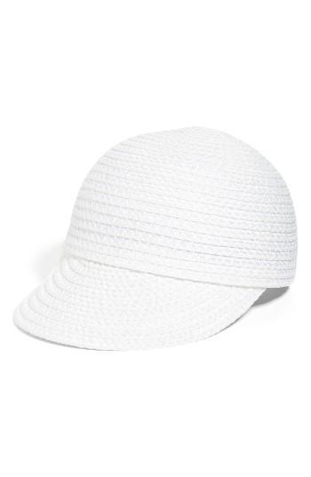 Women's Eric Javits Mondo Woven Cap - White