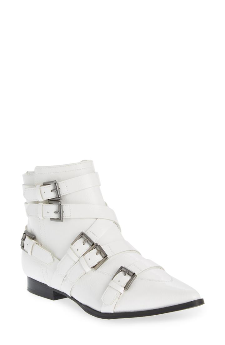 Women's Coconuts By Matisse Amsterdam Pointy Toe Bootie .5 M - White