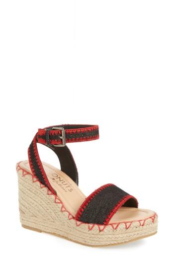 Women's Coconuts By Matisse Frenchie Wedge Sandal M - Black