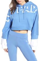 Women's Ivy Park Shadow Logo Double Sleeve Hoodie, Size - Blue