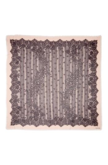 Women's Valentino Garavani Grand Hauteur Lace Print Wrap, Size - Pink