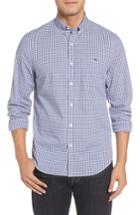 Men's Vineyard Vines Tucker Porter Square Slim Fit Plaid Sport Shirt, Size - Blue