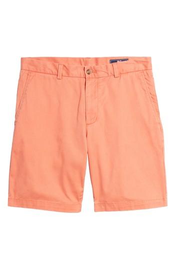 Men's Vineyard Vines 9 Inch Stretch Breaker Shorts - Orange