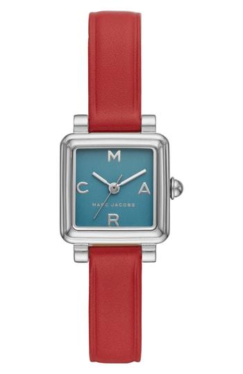 Women's Marc Jacobs Vic Leather Strap Watch, 20mm