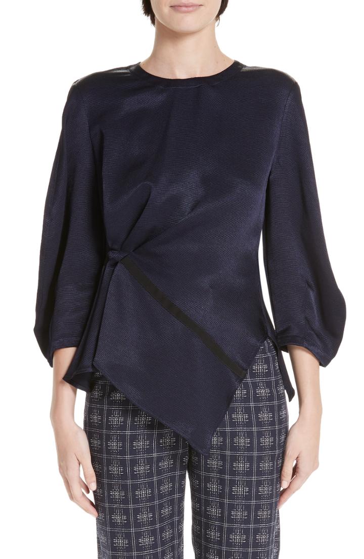 Women's Palmer/harding Static Asymmetrical Top Us / 6 Uk - Blue