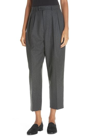 Women's Polo Ralph Lauren High Waist Straight Crop Pants - Grey