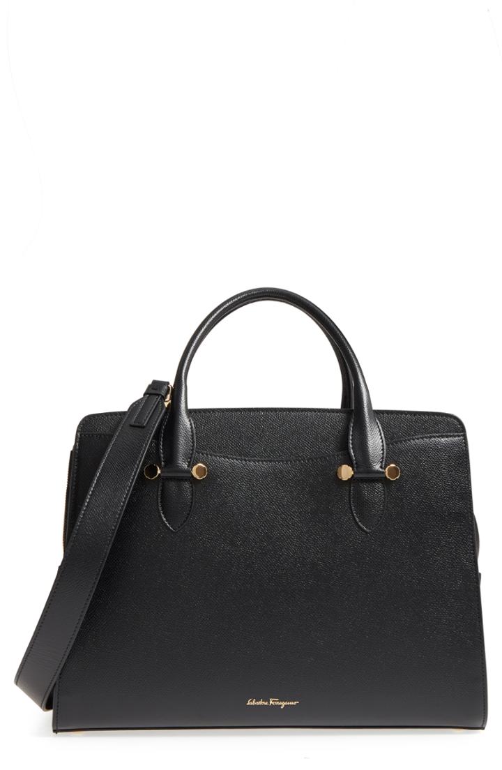 Salvatore Ferragamo Small Today Leather Satchel -