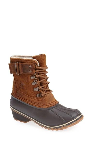 Women's Sorel 'winter Fancy Ii' Waterproof Lace-up Boot .5 M - Brown