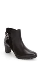 Women's Mephisto Jamie Buckle Strap Bootie .5 M - Black