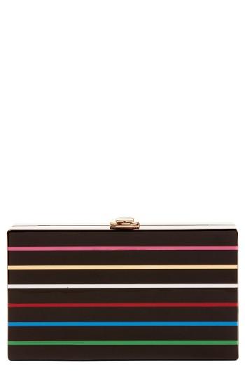 Nordstrom Metallic Stripe Box Clutch -