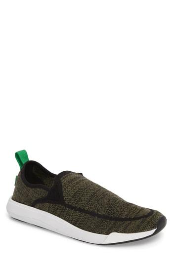 Men's Sanuk Chiba Quest Knit Slip-on Sneaker M - Green